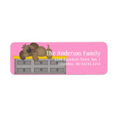 Zelfde puppy Dog d3 Return Address Labels (Voorkant)