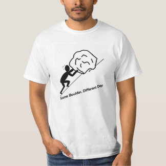 Zelfde steen, andere dag T-shirt. T-shirt