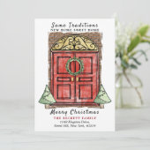 Zelfde tradities Nieuwe Kerstmis Feestdagenkaart (Staand voorkant)