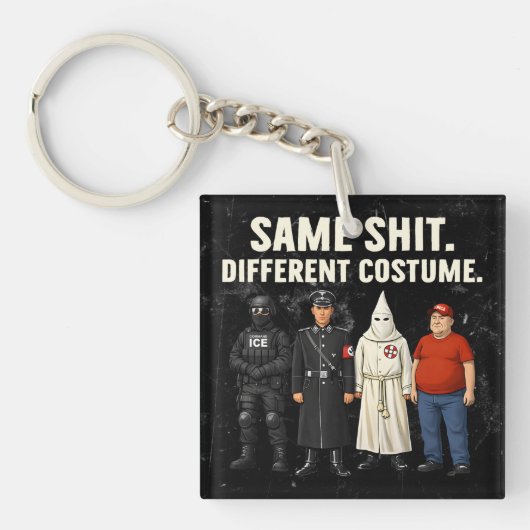 Zelfde Verschillende Kledij Sleutelhanger (Voorkant)