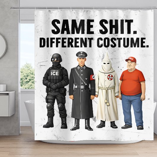 Zelfde Verschillende Kleding Douchegordijn