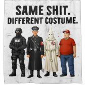Zelfde Verschillende Kleding Douchegordijn (Voorkant)