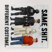 Zelfde Verschillende Kleding Legpuzzel (Horizontaal)