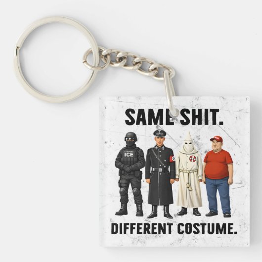 Zelfde Verschillende Kleding Sleutelhanger (Voorkant)