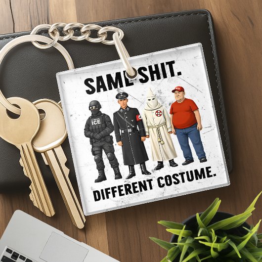 Zelfde Verschillende Kleding Sleutelhanger