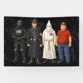 Zelfde Verschillende Kleding Spandoek (Horizontaal)