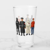 Zelfde Verschillende Kostuum Glas (Achterkant)