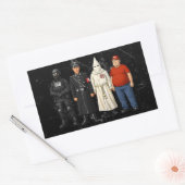 Zelfde Verschillende Kostuum Rechthoekige Sticker (Envelop)