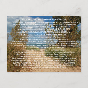 ZELFDE VERWARMING VAN KANKER- EN ILLNESS-BRIEFKAAR BRIEFKAART