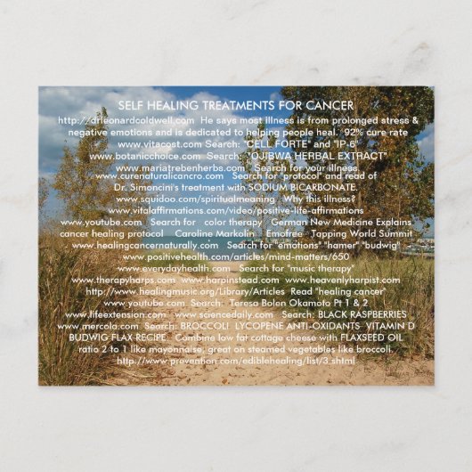 ZELFDE VERWARMING VAN KANKER- EN ILLNESS-BRIEFKAAR BRIEFKAART (Voorkant)