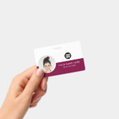 Zelfde voor- en achterkant | Personeelsfoto, logo, Badge (Handheld)