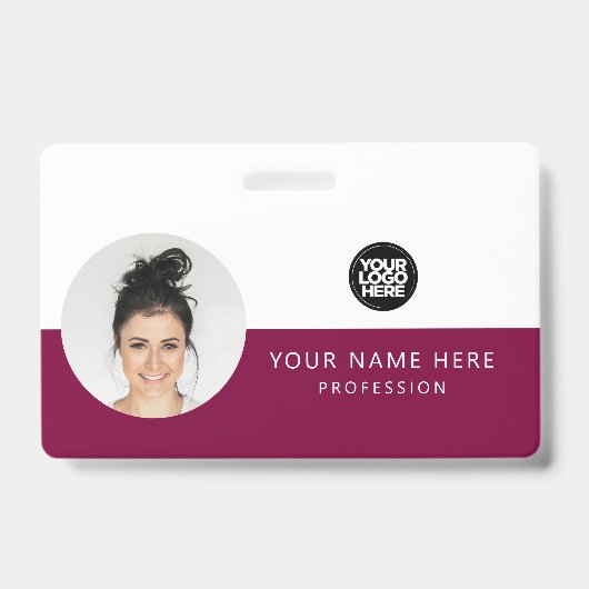 Zelfde voor- en achterkant | Personeelsfoto, logo, Badge (Voorzijde)