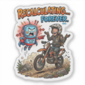 Zelfde Weg Andere Inspanning Sticker (Voorkant)