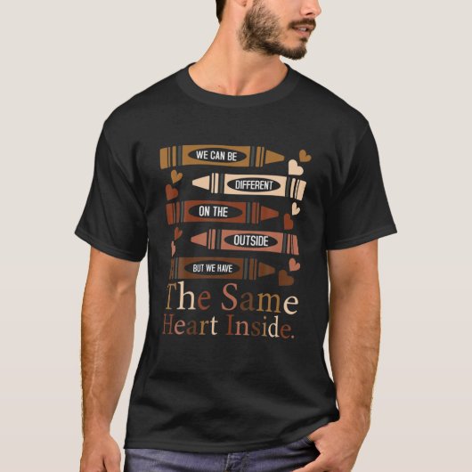Zelfde zwarte hartgeschiedenis maand Afrikaanse Am T-shirt (Voorkant)