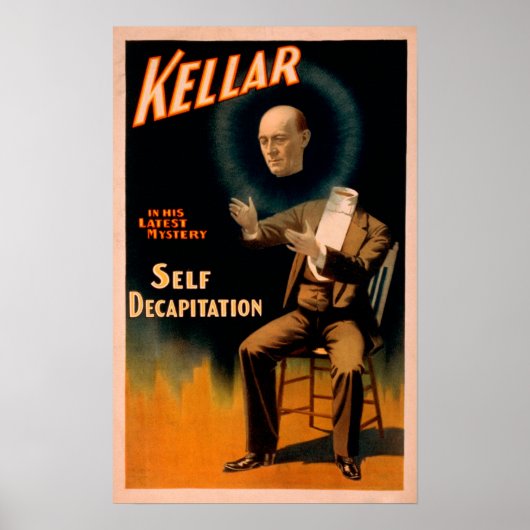 Zelfdecapitatie volgens Kellar Poster (Voorkant)