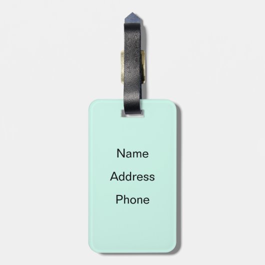 Zelfdiagnose Bagagelabel (Achterkant verticaal)