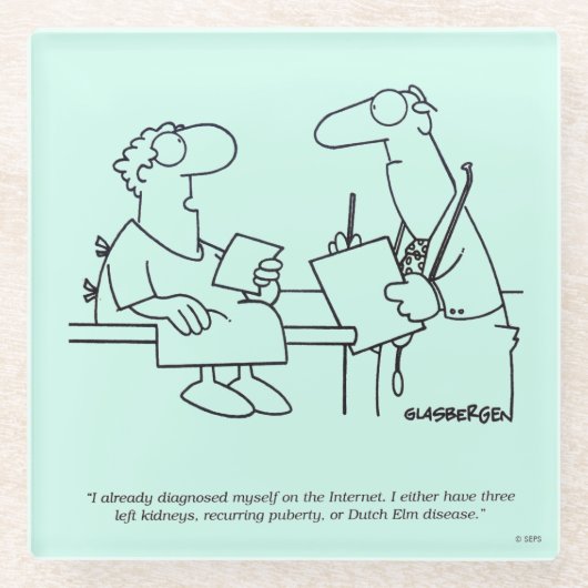 Zelfdiagnose Glazen Onderzetter (Voorkant)