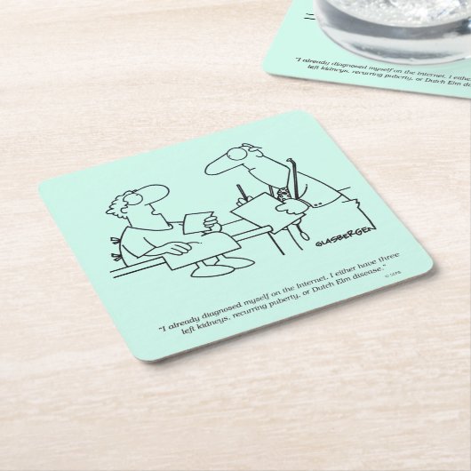 Zelfdiagnose Kartonnen Onderzetters (Schuin)