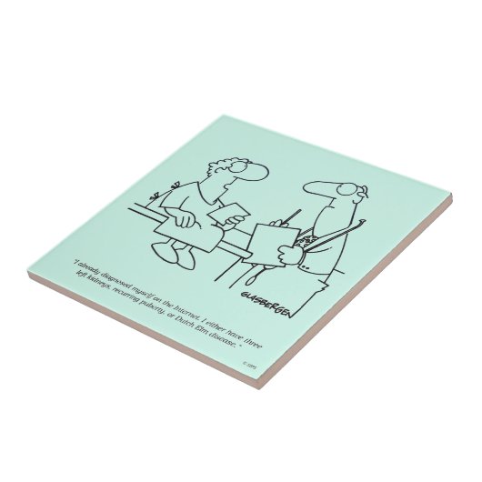 Zelfdiagnose Tegeltje (Zijkant)