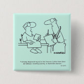 Zelfdiagnose Vierkante Button 5,1 Cm (Voorkant)