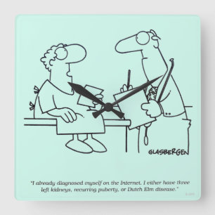 Zelfdiagnose Vierkante Klok
