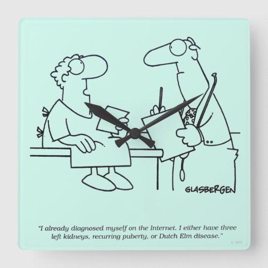 Zelfdiagnose Vierkante Klok (Voorkant)