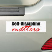 Zelfdisciplinaire zaken bumpersticker (Op auto)
