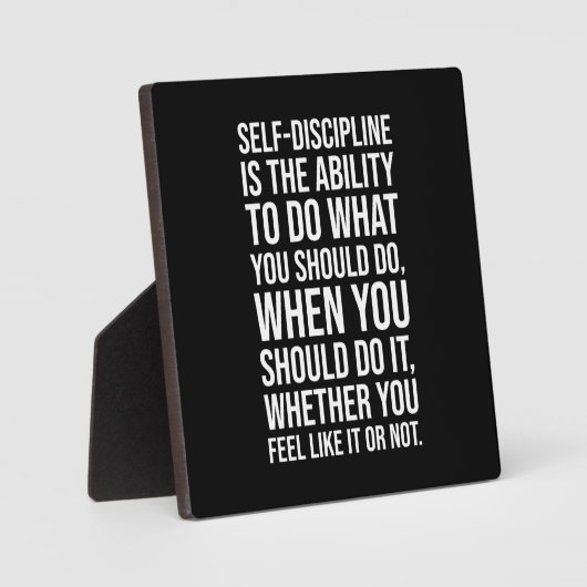 Zelfdiscipline - Gym, Hustle, Succesonderstel Fotoplaat (Voorkant)