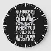 Zelfdiscipline - Gym, Hustle, Succesonderstel Grote Klok (Voorkant)