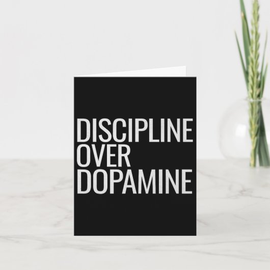 Zelfdiscipline over dopamine workout motivatie G Kaart (Voorkant)
