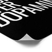 Zelfdiscipline over dopamine workout motivatie G Poster (Hoek)