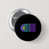 Zelfdodingpreventie bewustzijnsunflower soeverein ronde button 5,7 cm (Voorkant /achterkant)
