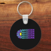 Zelfdodingpreventie bewustzijnsunflower soeverein sleutelhanger (Voorkant)