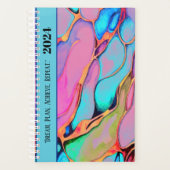 ZELFDOEL MOTIVATIE QUOTE WATERVERF INKT ONTWERP PLANNER (Voorkant)