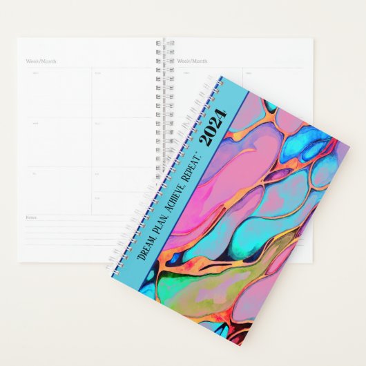 ZELFDOEL MOTIVATIE QUOTE WATERVERF INKT ONTWERP PLANNER (Display)