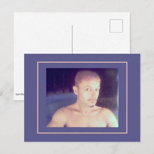 Zelffoto op mijn 50ste door Mark Edward Westerfiel Briefkaart (Voorkant / Achterkant)