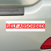 Zelfgeabsorbeerde stempel bumpersticker (Op auto)