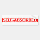 Zelfgeabsorbeerde stempel bumpersticker (Voorkant)