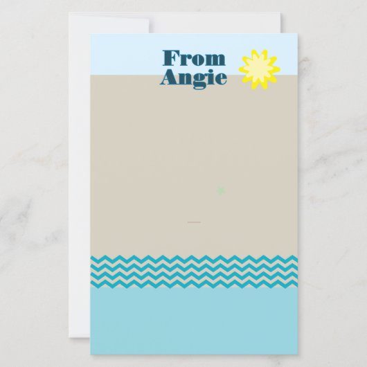 Zelfgeadresseerd aanpasbaar papierblad (Voorkant)