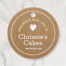 zelfgebakken met liefde Kraft bakkerij Bedankjes Labels