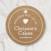 zelfgebakken met liefde Kraft bakkerij Bedankjes Labels (Achterkant)