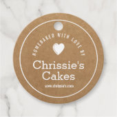 zelfgebakken met liefde Kraft bakkerij Bedankjes Labels (Voorkant)