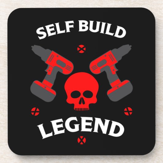 zelfgebouwde woning bier onderzetter (Voorkant)