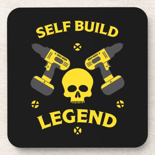 zelfgebouwde woning bier onderzetter (Voorkant)