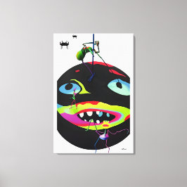 Zelfgegenereerde Stressmonsters Canvas Afdruk