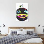 Zelfgegenereerde Stressmonsters Canvas Afdruk (Insitu (Slaapkamer))