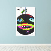 Zelfgegenereerde Stressmonsters Canvas Afdruk (Insitu (Houten vloer))