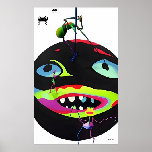 Zelfgegenereerde Stressmonsters Poster (Voorkant)