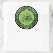 Zelfgegroeide tuin spinazie inblikken label Sjablo (Tas)