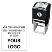 Zelfgekozen Logo of Foto Naam Adres Stempel Sjablo (In situ)